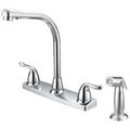 Boston Harbor Boston Harbor F8F10036CP Kitchen Faucet, 2-Faucet Handle, Metal, Chrome F8F10036CP